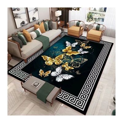 Home/Hotel/Büro/Schlafzimmer Maschinenfertigung Druckteppich Schmetterlingsblumen-Design