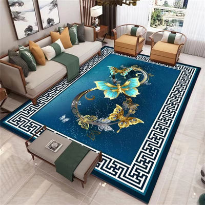 Home/Hotel/Büro/Schlafzimmer Maschinenfertigung Druckteppich Schmetterlingsblumen-Design