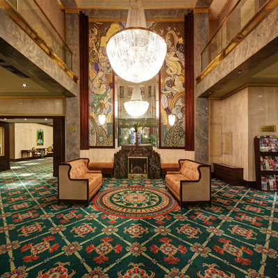 Brandschutz hoher Stapel moderner Stil Custom gedruckter Axminster Teppich für Hotelzimmer