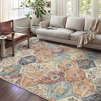 Home Abstract Muster türkischer ethnischer Stil Teppich ideal für Schlafzimmer Sofa Kaffeetafel