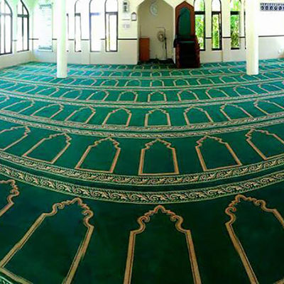 Moschee Gebet Teppich 100% Acryl Hand Tufted Lösung gefärbt islamische Bodenbelag