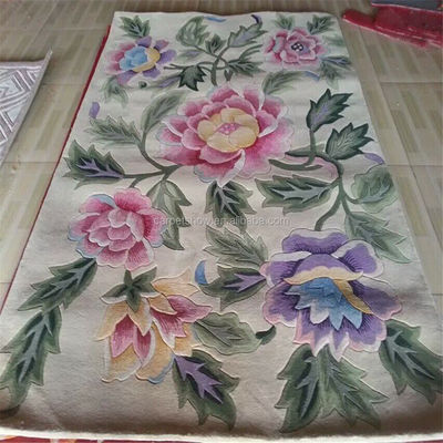 Akryl-Rundbereichsteppich Hand Tufted Teppich mit 12mm Stapelhöhe und hervorragend