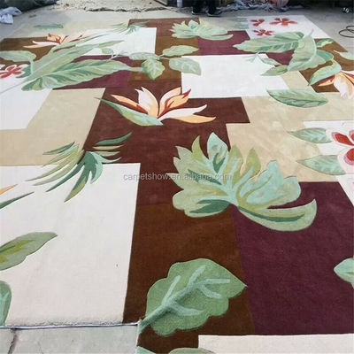 Akryl-Rundbereichsteppich Hand Tufted Teppich mit 12mm Stapelhöhe und hervorragend