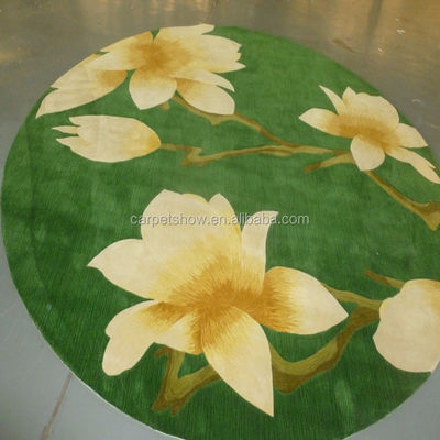 4.5lb angepasster rosa blumenförmiger Acrylteppich für Kinderzimmer und Erwachsene Gebetsraum