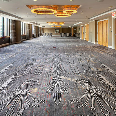 Design Abstract Muster feuerfeste Wolle PP Material Hotelteppich für modernes Wohnzimmer