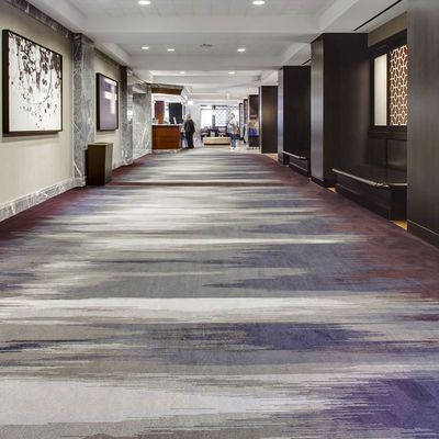 Design Abstract Muster feuerfeste Wolle PP Material Hotelteppich für modernes Wohnzimmer