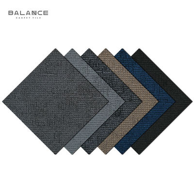 Mulit Level Loop Pile 50x50cm oder Plank Commercial Carpet Tile 100% SD Nylon Modular