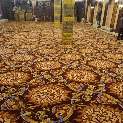 Luxuswolle aus Nylon Axminster Casino Teppich mit mittlerem Stapel Waschbares Büro für Hotel