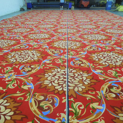 Custom Luxus Wolle Nylon Axminster Casino Teppichmaschine gemacht Schleife Stapel Waschbares Büro