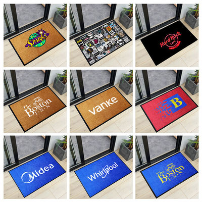 Home Dekoration Rechteck Custom Teppich Druck Logo Türmats für den Innen-Außen-Eingang