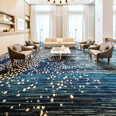 Maßgeschneiderter Blumenmuster Luxus-Wollfußbodenteppich für Hotels und Kinos
