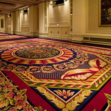 Handgefertigte Wolle Seide Hotel Zimmer Teppich für Bankettsaal Gebetszimmer Gewebt von ALFOMBRA