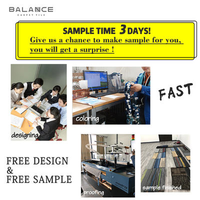 Pfahlgewicht 520 g/m2 Moderner Stil PP-Material Waschbare Teppichfliesen für Büro-Projekt
