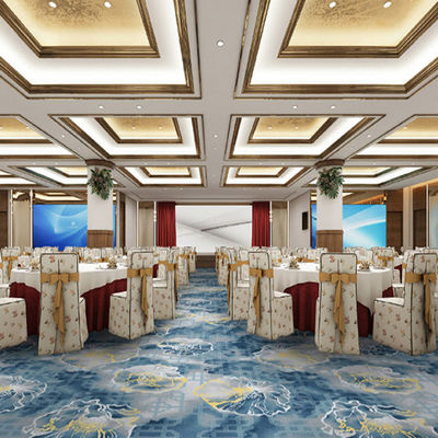 Moderne Fußbodendekoration Drucken Hotelteppiche mit maschinell hergestellter Nylon Custom