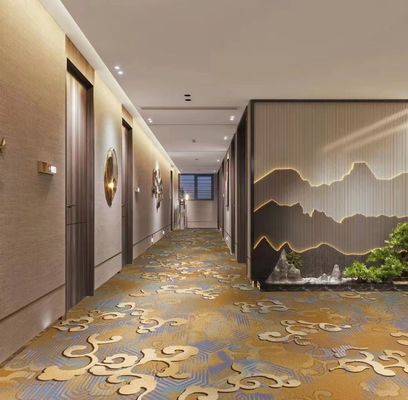 Moderne Fußbodendekoration Drucken Hotelteppiche mit maschinell hergestellter Nylon Custom