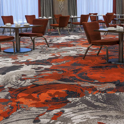 Customized Printed Carpet für Hoteldekoration Blumen-Design Nylon-Material