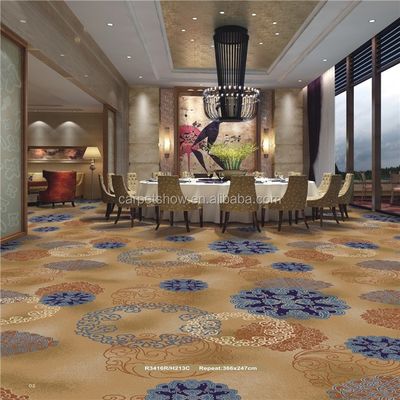 Customized Farbe 100% Nylon Druck Teppich für Hotels Bankettsäle Schlafzimmer Außen Dekorativ PVC