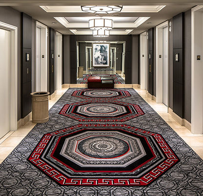 Hochdichte Wolle Nylon Bankettsaal Fußboden Axminster Hotel Teppich für 5 Sterne Hotel