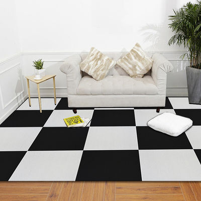 Abstract Peking Silberstein Akustik Schwarz-Weiß Teppich Fliesen Gewebter Schnitt Pfahl Quadrat Teppich Schlafzimmer Außentür Golf Gebet PP Material