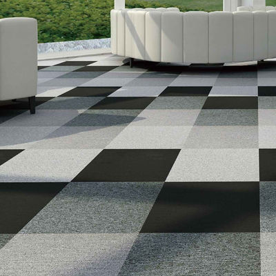 Abstract Peking Silberstein Akustik Schwarz-Weiß Teppich Fliesen Gewebter Schnitt Pfahl Quadrat Teppich Schlafzimmer Außentür Golf Gebet PP Material