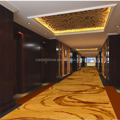 Maßgeschneiderte Floral Jacquard Design Teppich Wolle Nylon Material für 5-Sterne-Hotel Flur
