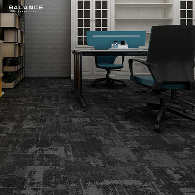 Mittelschicht Schwerverkehrs-Stil Schwarz 600X600 Teppich Fliesen Büro Nylon Jacquard Teppich
