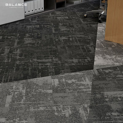 Mittelschicht Schwerverkehrs-Stil Schwarz 600X600 Teppich Fliesen Büro Nylon Jacquard Teppich