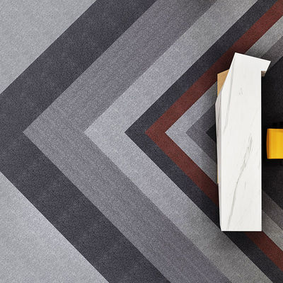 50x50 Commercial Wall Carpet Fliesen mit angepasster Farbe und rutschfeste PVC-Hintergrund