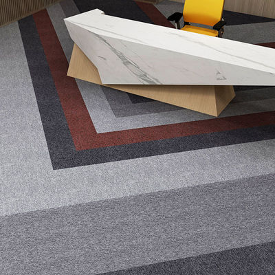 50x50 Commercial Wall Carpet Fliesen mit angepasster Farbe und rutschfeste PVC-Hintergrund