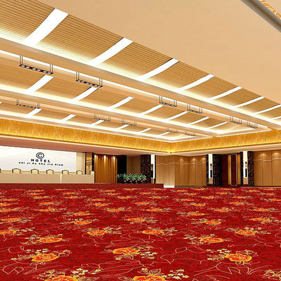 Polyester-Backing Axminster Floral Design Gewerblicher Druckteppich mit und Broadloom