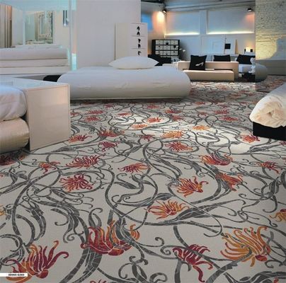 Polyester-Backing Axminster Floral Design Gewerblicher Druckteppich mit und Broadloom