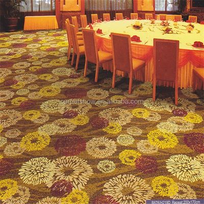 7mm Pile Height Axminster Teppich für Hotel und Kino Bodenbelag Lösung