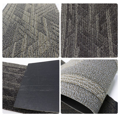 Gewerbliche Moderne Nylon Teppichfliesen Tufted Abstrakt Polster 50x50 PVC PP für das Hotel
