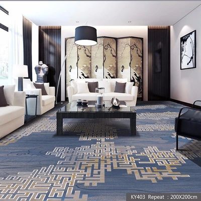 Maschinell gewebter Teppich mit geschnittenem Stapel Bau in Luxus 5-Sterne-Hotel Lobby-Halle