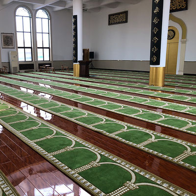 Maschinenfertigung Axminster Teppich für Moschee Kirche Waschbare Wolle/Nylon feuerdichte Flur