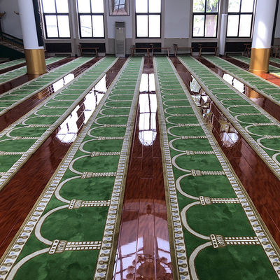 Maschinenfertigung Axminster Teppich für Moschee Kirche Waschbare Wolle/Nylon feuerdichte Flur