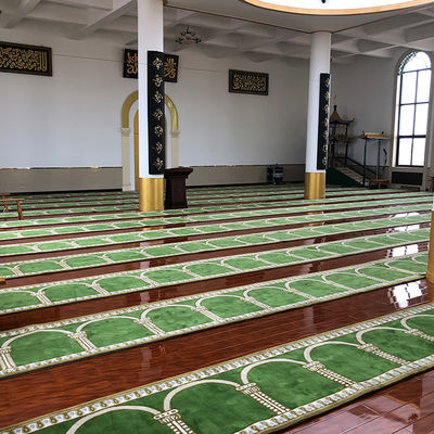 Maschinenfertigung Axminster Teppich für Moschee Kirche Waschbare Wolle/Nylon feuerdichte Flur