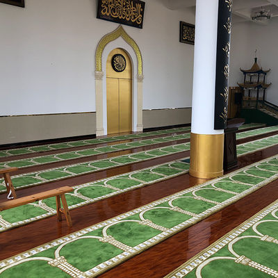 Maschinenfertigung Axminster Teppich für Moschee Kirche Waschbare Wolle/Nylon feuerdichte Flur