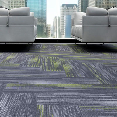 Büro moderner Stil 100% Resilya Nylon quadratische Linearität abnehmbaren Boden Teppich 50x50