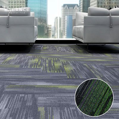 Büro moderner Stil 100% Resilya Nylon quadratische Linearität abnehmbaren Boden Teppich 50x50