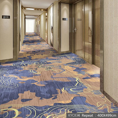 Kaffeehaus und Esszimmer Hotelzimmer Teppich Broadloom Nylon gedruckte lila Moquette