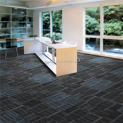 100% PP Streifen Design Office Teppich Fliesen BALANCE für den kommerziellen Sektor von Malaysia