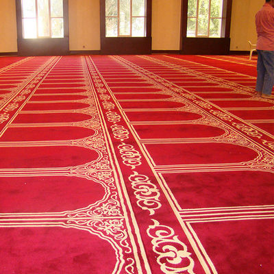 Restaurant Moschee Gebet Teppich mit Jute / PP Rücken und kundenspezifische Muster 4 * 25 M Roll