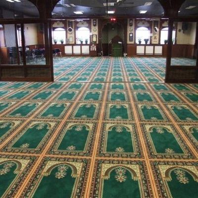 Restaurant Moschee Gebet Teppich mit Jute / PP Rücken und kundenspezifische Muster 4 * 25 M Roll