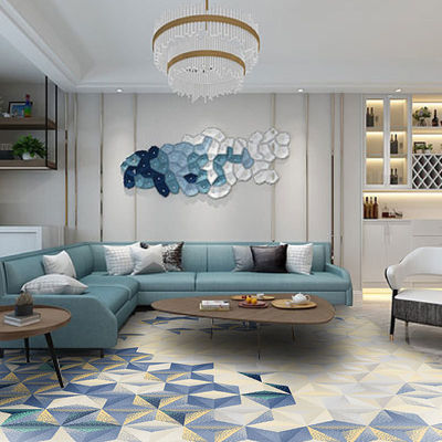 10 mm Pfahlhöhe Seeland Wolle Teppiche Abstraktes Muster Handtufted für Haus Hotel Küche