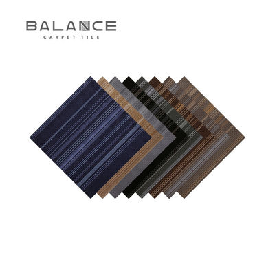 Striped Top-Grade Plank Zimmer Teppichfliesen für Zuhause 100% Polypropylen