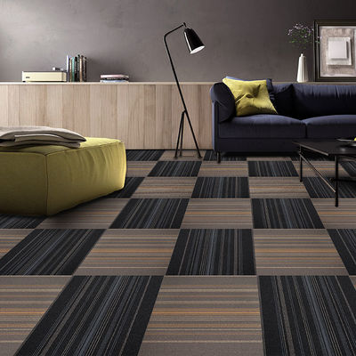 Striped Top-Grade Plank Zimmer Teppichfliesen für Zuhause 100% Polypropylen