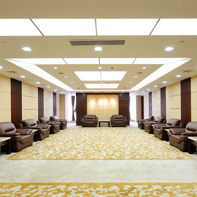 Durchschnittlicher Stapel, maßgeschneiderter lila Hotelteppich für Wohnzimmer, feuerfest, Luxus-Broadloom
