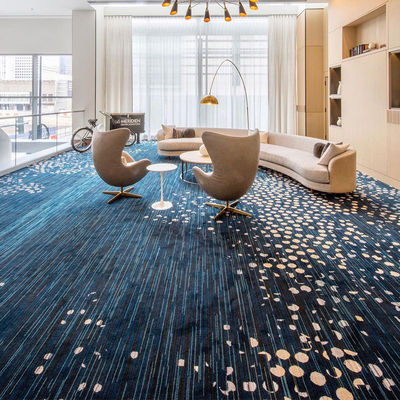 Rechteckige Moderne Lobbyteppiche für 5 Sterne Hotel Ballräume Moquette Wand zu Wandteppich