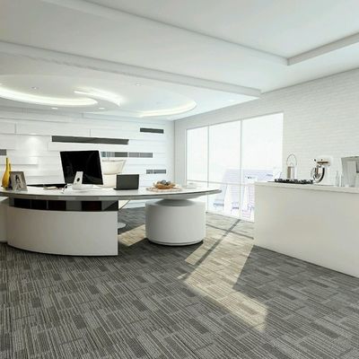 500x500 Hotelteppich mit grünem PVC-Backing und Schleifhaufenbau